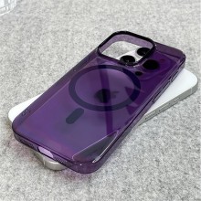 Чехол-накладка для iPhone 15 Pro Max KWI-NI MagSafe пластик фиолетовый