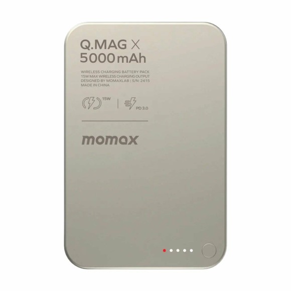 Аккумулятор Momax Mag X 5000 mAh натуральный титан