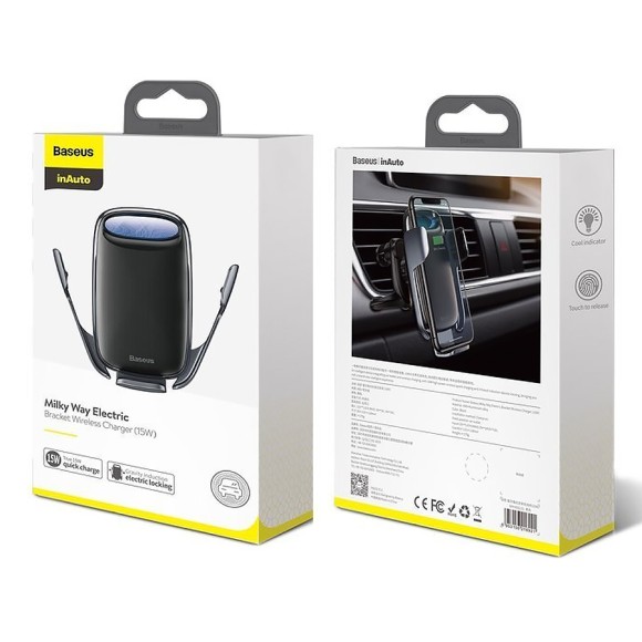 Держатель Baseus Milky Way Electric Bracket Wireless Charger 15W (WXHW02-01) Держатель Baseus Milky Way Electric Bracket Wireless Charger 15W (WXHW02-01)