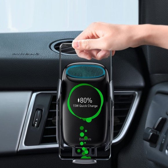 Держатель Baseus Milky Way Electric Bracket Wireless Charger 15W (WXHW02-01) Держатель Baseus Milky Way Electric Bracket Wireless Charger 15W (WXHW02-01)
