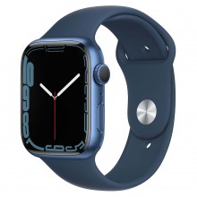 Часы Apple Watch Series 7 GPS 41mm Aluminum Case with Sport Band (MKN13) (синий, Синий)