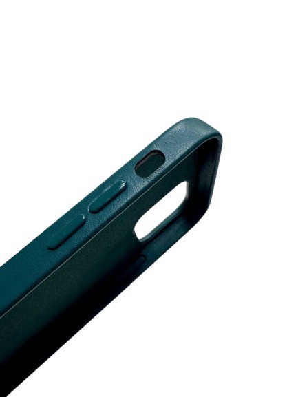Чехол-накладка для iPhone 12 Mini Leather темно-зеленый