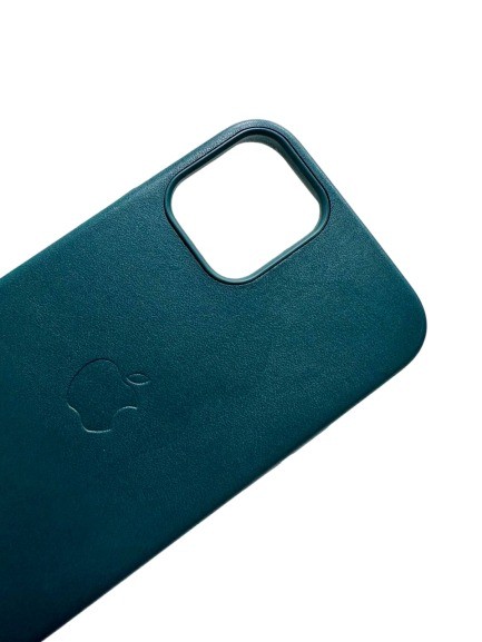 Чехол-накладка для iPhone 12 Mini Leather темно-зеленый