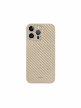 Чехол-накладка для iPhone 15 Pro KZDOO Air Carbon кремовый