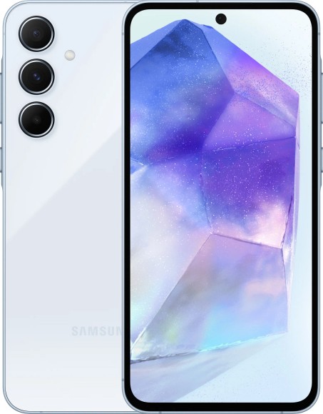 Смартфон Samsung A556E/DS Galaxy A55 8/256Gb 5G Slim box, Dual: nano SIM + eSIM, не РСТ (Голубой)