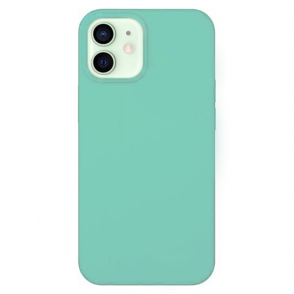 Чехол-накладка для iPhone 12 Mini Silicone Case ментоловый