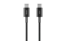 Type-C Type-C OLMIO SIMPLE 60W 3A 1.2м тканевая оплетка  черный