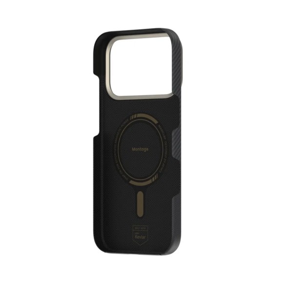 Чехол-накладка для iPhone 17 Pro Benks Magnetic Montage Kevlar Black Чехол-накладка для iPhone 17 Pro Benks Magnetic Montage Kevlar Black