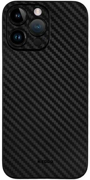 Чехол-накладка для iPhone 15 Pro KZDOO Air Carbon черный