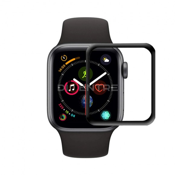 Стекло CURVED для Apple Watch 44мм черное