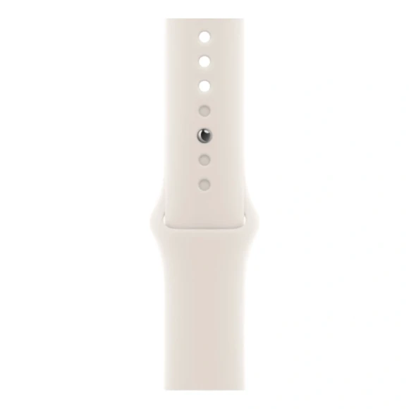 44mm/M/L MEHJ4 Series SE 3 2025 Aluminum Case Starlight with Starlight Sport Band (Starlight, Starlight)