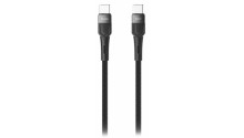 Type-C Type-C OLMIO BOLT 60W  1.2м тканевая оплетка  черный