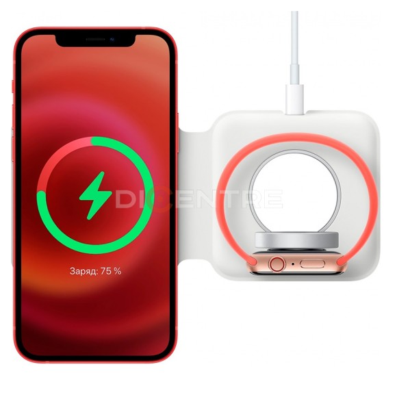 Беспроводное двойное зарядное устройство Apple MagSafe Duo Charger (MHXF3ZE/A) (белый, White) Беспроводное двойное зарядное устройство Apple MagSafe Duo Charger (MHXF3ZE/A) (белый, White)