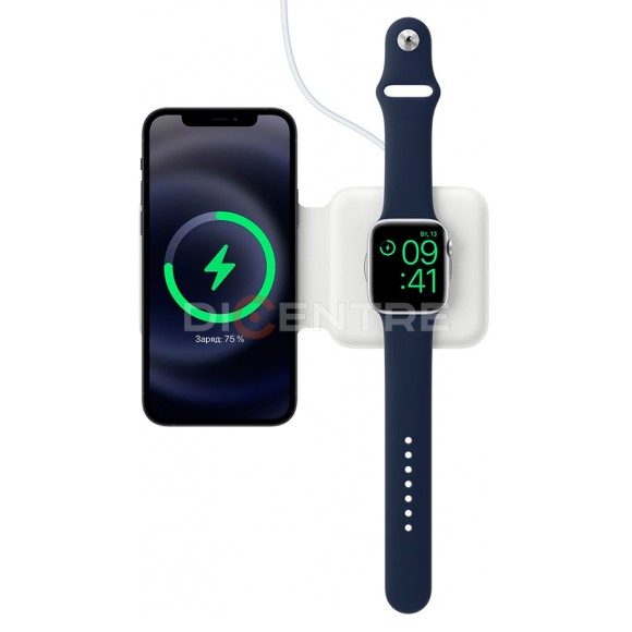 Беспроводное двойное зарядное устройство Apple MagSafe Duo Charger (MHXF3ZE/A) (белый, White) Беспроводное двойное зарядное устройство Apple MagSafe Duo Charger (MHXF3ZE/A) (белый, White)