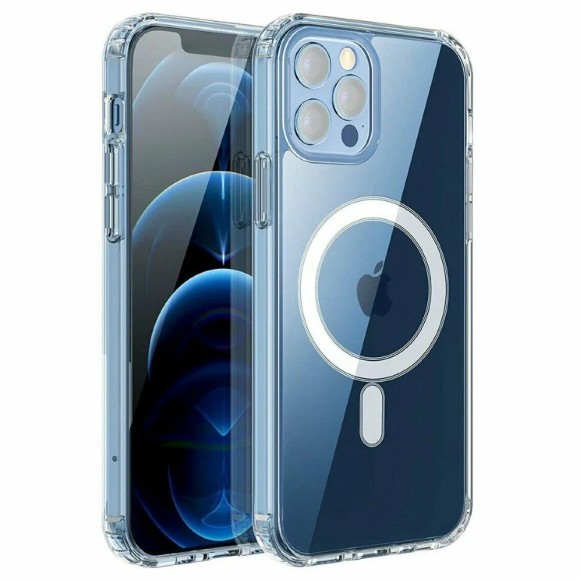 Чехол-накладка для iPhone 14 Pro Max Clear Case MagSafe прозрачный