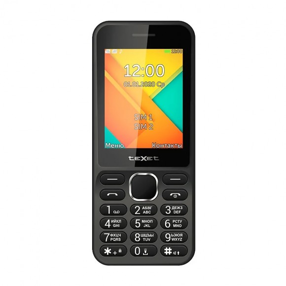 Телефон teXet TM-D326 (черный)