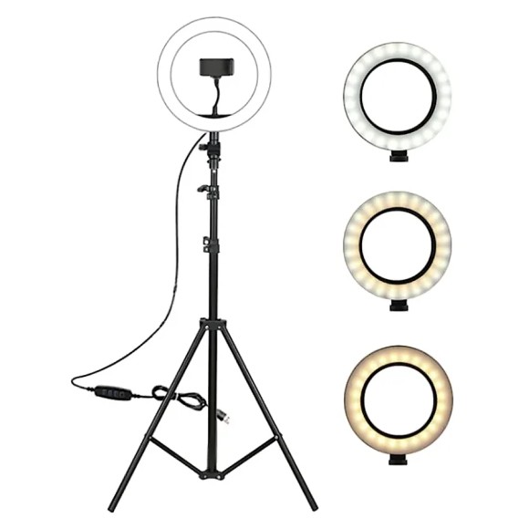 Кольцевая лампа CXB-260 (26см)+штатив 2.1м Кольцевая лампа CXB-260 (26см)+штатив 2.1м