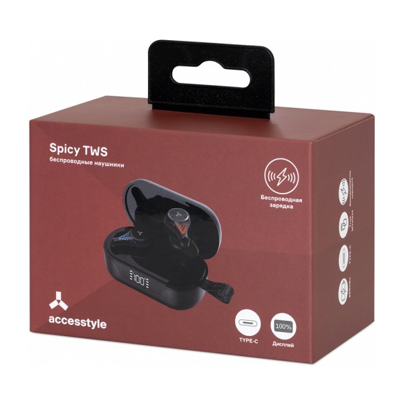 Наушники Accesstyle Spicy TWS Black