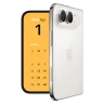 Apple iPhone Duo — Звездный белый, сложенный вид спереди и сзади