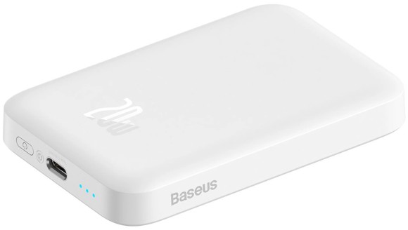Аккумулятор Baseus 6000 mAh Magnetic Wireless 20W белый