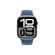 Apple Watch Series 10, 46 мм, корпус из алюминия серебристого цвета, спортивный ремешок цвета «синий деним»