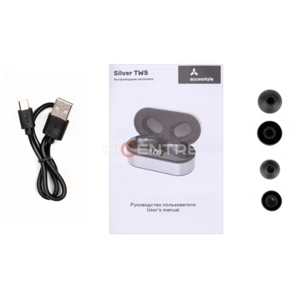Беспроводные наушники Accesstyle Silver TWS Беспроводные наушники Accesstyle Silver TWS