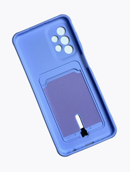 Чехол-накладка Samsung A33 силикон с картой кнопка сиреневый Чехол-накладка Samsung A33 силикон с картой кнопка сиреневый