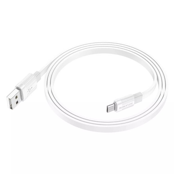 Micro Borofone BX89 2.4A 1м бело-серый Micro Borofone BX89 2.4A 1м бело-серый