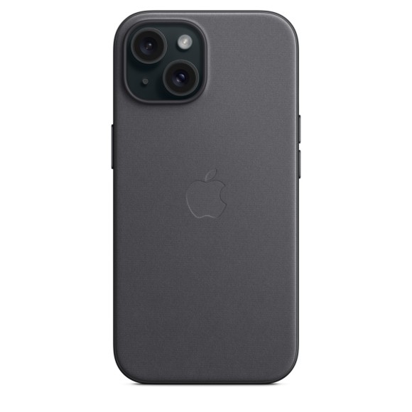 Чехол-накладка для iPhone 15 FineWoven Case MagSafe черный