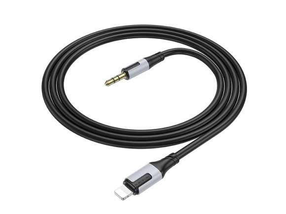 AUX Borofone BL19 3.5мм Lightning черный AUX Borofone BL19 3.5мм Lightning черный