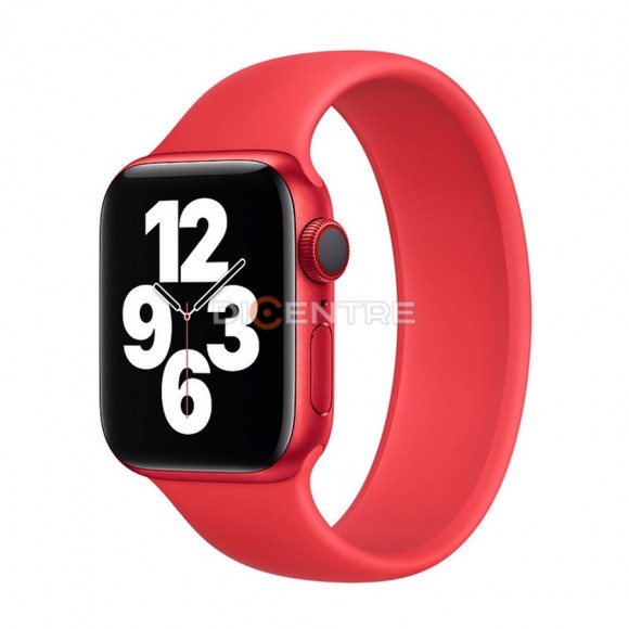 Ремешок для Apple Watch 42/44/45 мм монобраслет Sport M красный