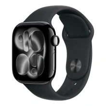 42mm/M/L MEQU4 Series 11 Jet Black Aluminum Case with Black Sport Band (Jet Black, Black)