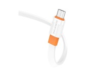 Micro Borofone BX89 2.4A 1м бело-оранжевый