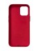 Чехол-накладка для iPhone 12 Mini Leather Silicone Case красный