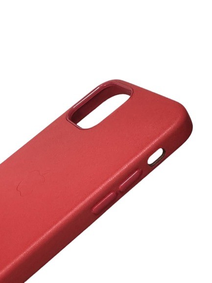 Чехол-накладка для iPhone 12 Mini Leather Silicone Case красный