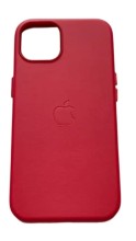 Чехол-накладка для iPhone 12 Mini Leather Silicone Case красный
