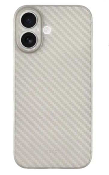 Чехол-накладка для iPhone 16 KZDOO Air Carbon Titanium Gray