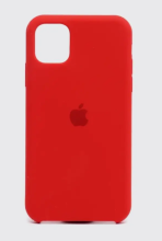 Чехол-накладка для iPhone 11 Leather Silicone Case красный