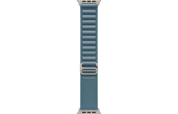 Apple Watch Ultra 3 2025 MEWM4 49mm/M Natural Titanium Case with Blue Alpine Loop  (Natural Titanium, Light Blue)
