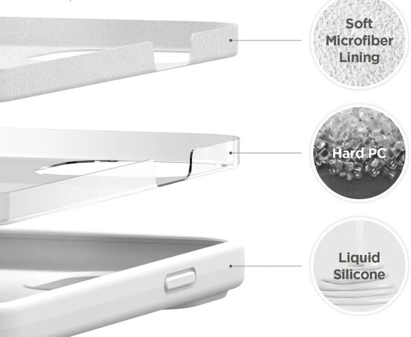 Чехол-накладка для iPhone 14 Plus Silicone Case белый Чехол-накладка для iPhone 14 Plus Silicone Case белый