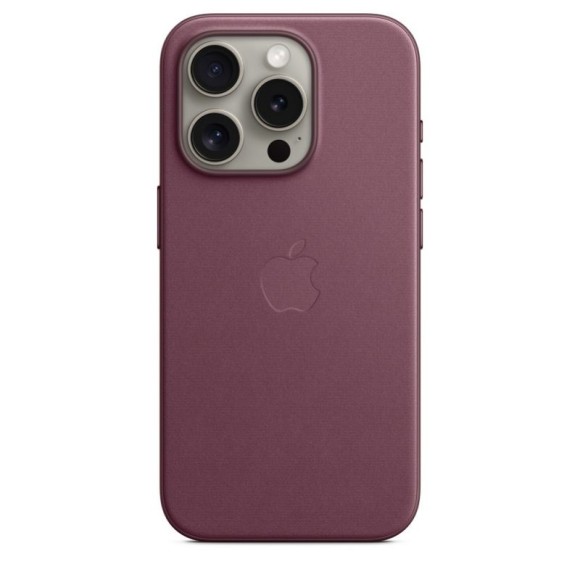 Чехол-накладка для iPhone 15 Pro Max FineWoven Case MagSafe бардовый