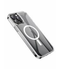 Чехол-накладка для iPhone 16 Pro Max  Hoco Magnetic силикон прозрачный