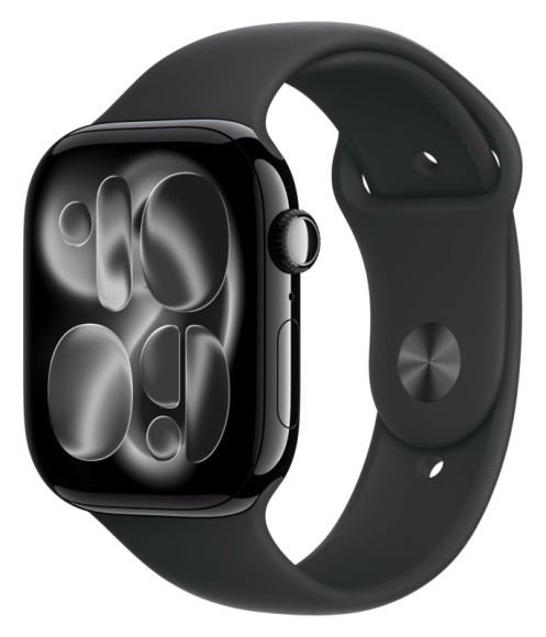 Умные часы Apple Watch Series 11 46mm/S/M MEUW4 Jet Black Aluminum Case with Black Sport Band (Jet Black, Black)