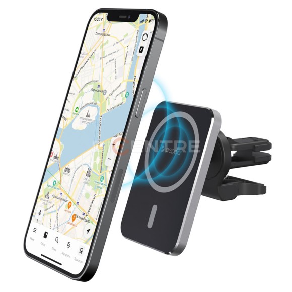 Держатель Deppa MageSafe Qi 55185 для iPhone 12/12 mini/12 Pro/12 Pro Max, черный