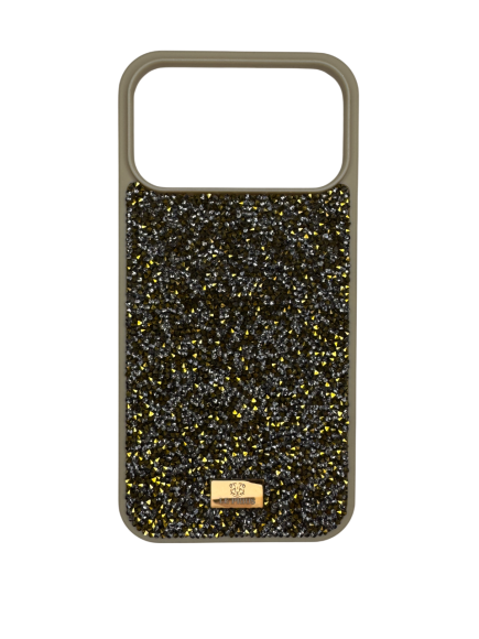 Чехол-накладка для iPhone 17 Pro Max Le Prius Tigress Crystal MagSafe Gold