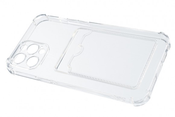 Чехол-накладка для iPhone 12 VEGLAS Pocket прозрачный