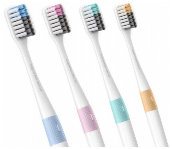 Набор зубных щеток Doctor B Bass Method Toothbrush (4 шт)
