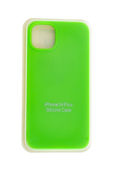 Чехол-накладка для iPhone 14 Plus Silicone Case ярко-зеленый