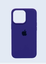 Чехол-накладка для iPhone 15 Pro Max Silicone Case темно-сиреневый