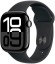 Apple Watch Series 10, 42 мм, корпус из алюминия цвета «чёрный глянец», спортивный ремешок черного цвета 